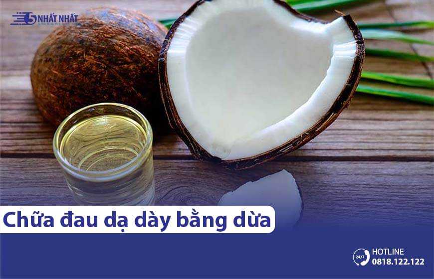 4 cách chữa đau dạ dày bằng nước dừa đơn giản hiệu quả