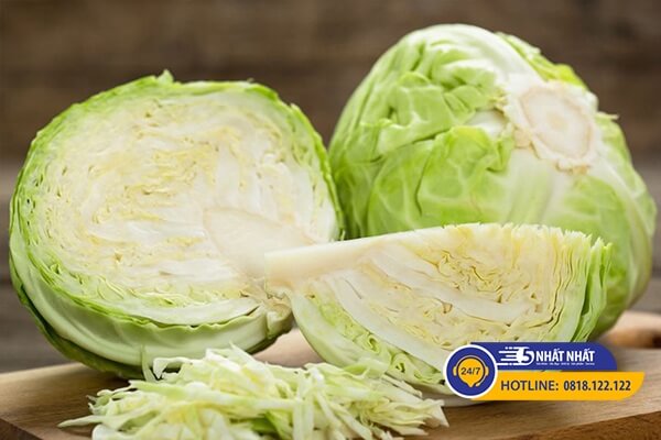 bắp cải trắng thay thế rau lang cho người đau dạ dày