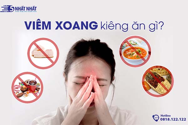 viêm xoang kiêng ăn gì