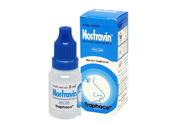 Thuốc nhỏ mũi trị viêm xoang Nostravin - Traphaco
