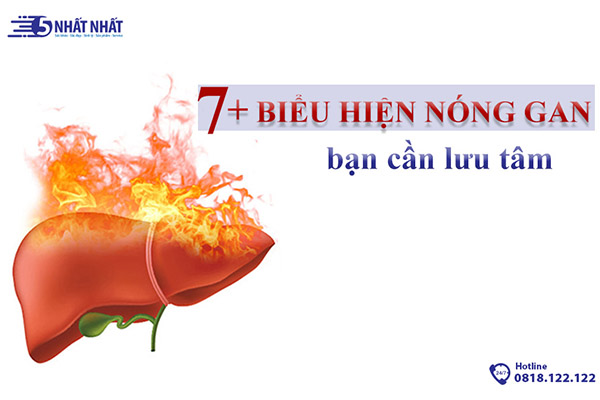 biểu hiện nóng gan