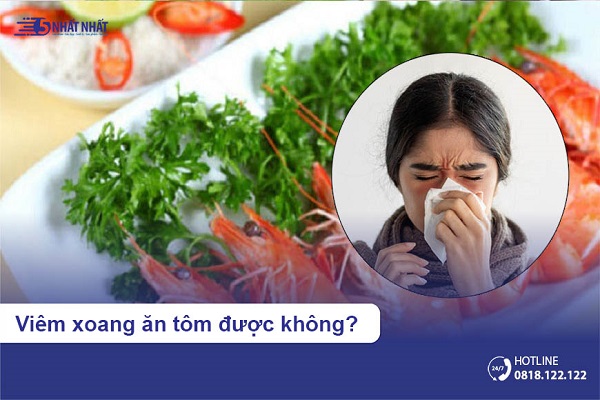 Viêm xoang ăn tôm được không