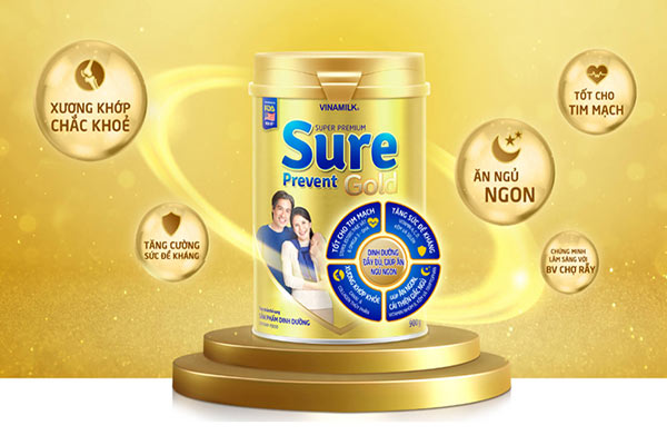 sữa Vinamilk Sure Prevent dành cho người suy nhược cơ thể