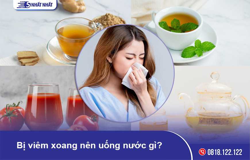 Bị viêm xoang nên uống nước gì?